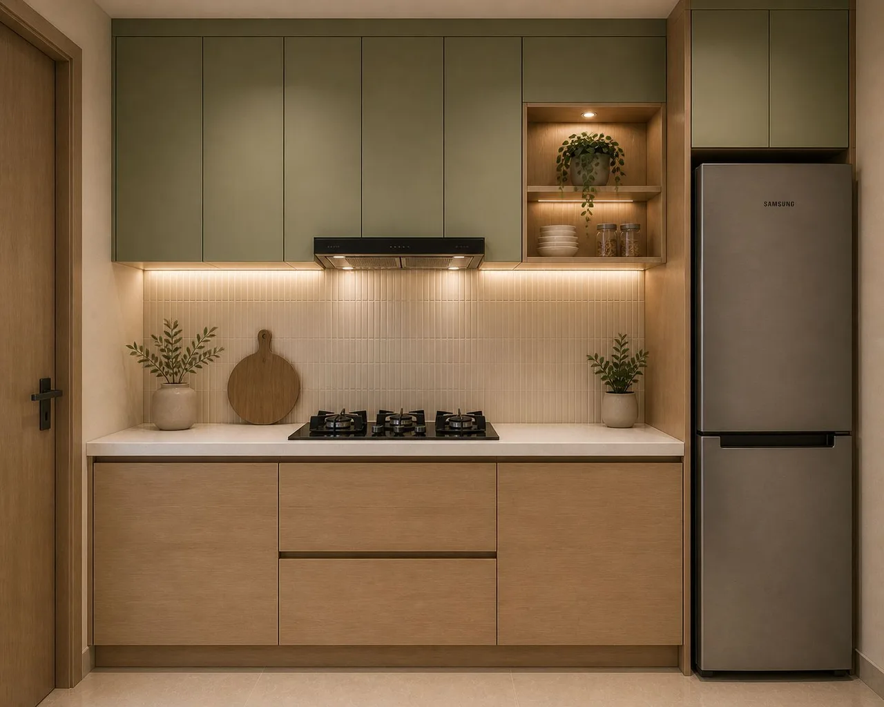 C-Shape / G-Shape modular kitchen design